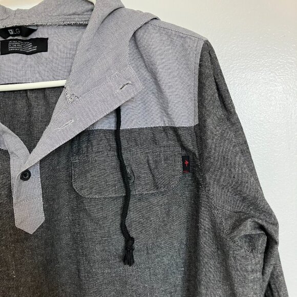 Red Dragon Apparel Gray Lightweight Hoodie Shirt Men's Size Large - Picture 2 of 7